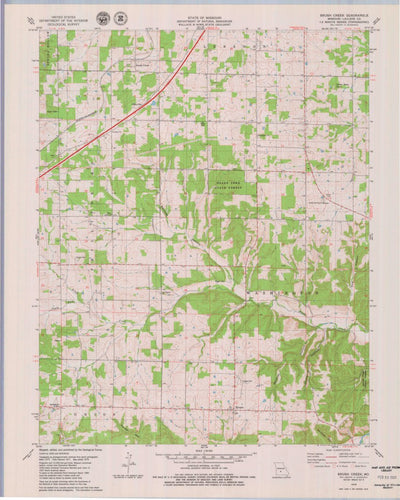 United States Geological Survey Brush Creek, MO (1979, 24000-Scale) digital map