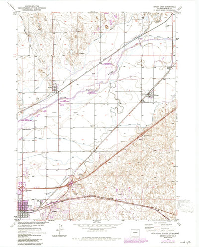 United States Geological Survey Brush East, CO (1971, 24000-Scale) digital map