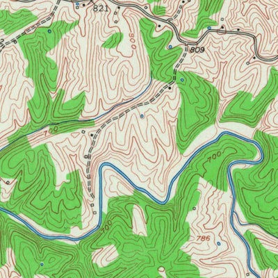 United States Geological Survey Brush Grove, KY (1953, 24000-Scale) digital map