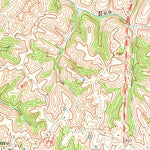 United States Geological Survey Brush Grove, KY (1972, 24000-Scale) digital map