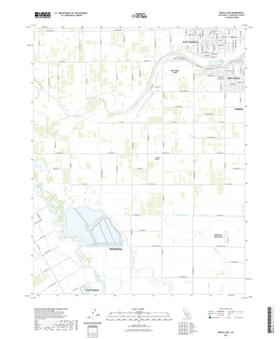 United States Geological Survey Brush Lake, CA (2021, 24000-Scale) digital map