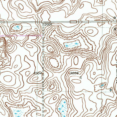 United States Geological Survey Brush Lake, MT-ND (1946, 24000-Scale) digital map
