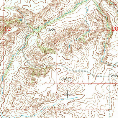 United States Geological Survey Brush Mountain, MT-ND (1974, 24000-Scale) digital map