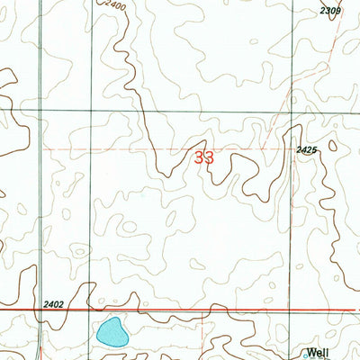 United States Geological Survey Brush Mountain SW, MT (1983, 24000-Scale) digital map