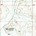 United States Geological Survey Brush Mountain SW, MT (1983, 24000-Scale) digital map
