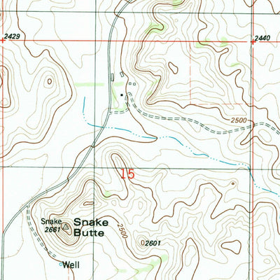United States Geological Survey Brush Mountain SW, MT (1983, 24000-Scale) digital map