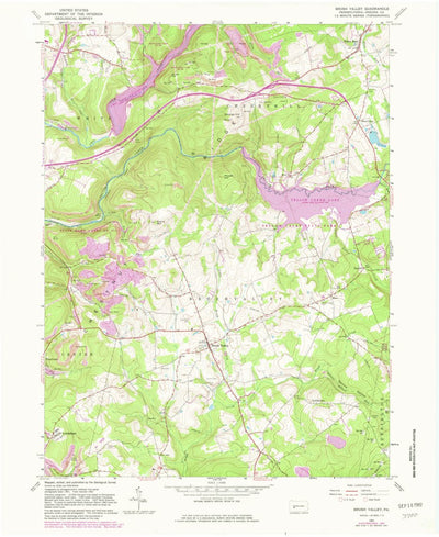 United States Geological Survey Brush Valley, PA (1963, 24000-Scale) digital map