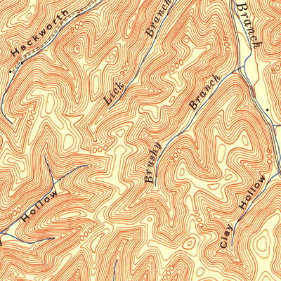 United States Geological Survey Brushart, KY (1950, 24000-Scale) digital map