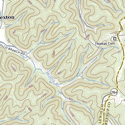 United States Geological Survey Brushart, KY (2022, 24000-Scale) digital map