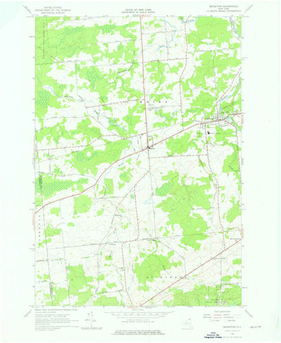 United States Geological Survey Brushton, NY (1964, 24000-Scale) digital map