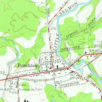 United States Geological Survey Brushton, NY (1964, 24000-Scale) digital map