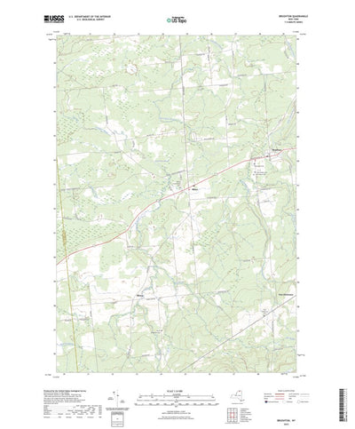 United States Geological Survey Brushton, NY (2023, 24000-Scale) digital map