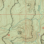 United States Geological Survey Brushy Bald Mountain, OR (1998, 24000-Scale) digital map