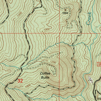 United States Geological Survey Brushy Bald Mountain, OR (1998, 24000-Scale) digital map