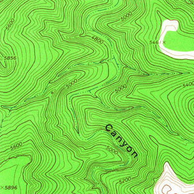 United States Geological Survey Brushy Canyon, AZ (1966, 24000-Scale) digital map