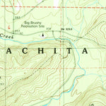 United States Geological Survey Brushy Creek Mountain, AR (1985, 24000-Scale) digital map