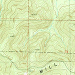 United States Geological Survey Brushy Creek Mountain, AR (1985, 24000-Scale) digital map