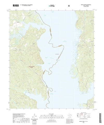 United States Geological Survey Brushy Creek, TX (2022, 24000-Scale) digital map