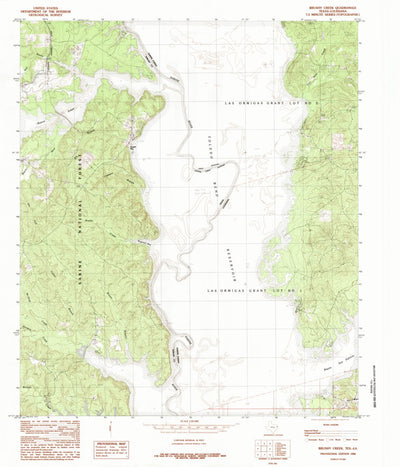 United States Geological Survey Brushy Creek, TX-LA (1984, 24000-Scale) digital map