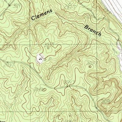 United States Geological Survey Brushy Creek, TX-LA (1984, 24000-Scale) digital map