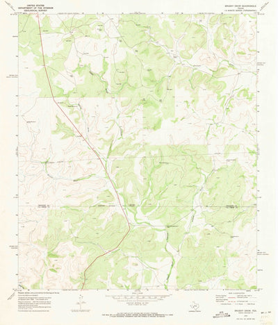 United States Geological Survey Brushy Draw, TX (1970, 24000-Scale) digital map