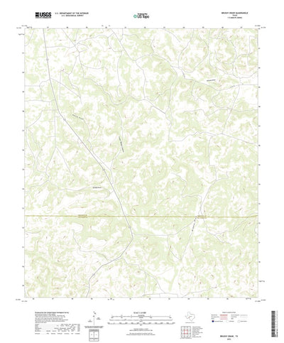 United States Geological Survey Brushy Draw, TX (2022, 24000-Scale) digital map