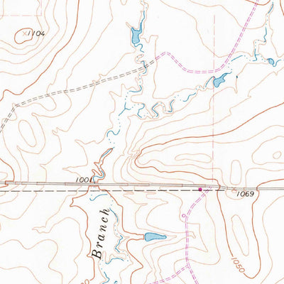 United States Geological Survey Brushy Mound, TX (1961, 24000-Scale) digital map