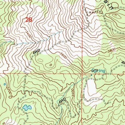 United States Geological Survey Brushy Mountain, CA (1996, 24000-Scale) digital map