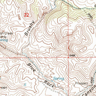 United States Geological Survey Brushy Mountain, NM (1999, 24000-Scale) digital map
