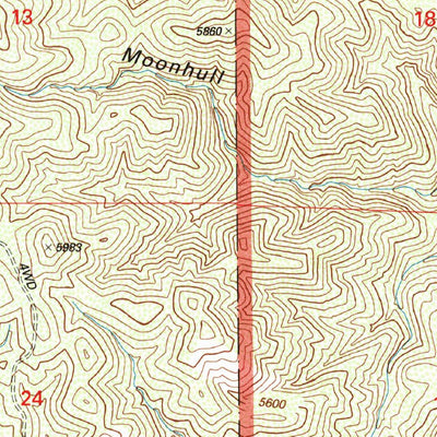 United States Geological Survey Brushy Mountain, NM (1999, 24000-Scale) digital map