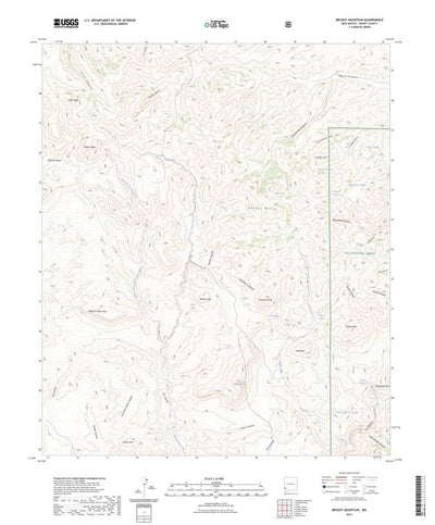 United States Geological Survey Brushy Mountain, NM (2023, 24000-Scale) digital map