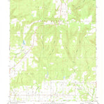 United States Geological Survey Brushy, OK (1973, 24000-Scale) digital map