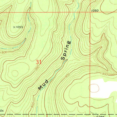 United States Geological Survey Brushy, OK (1973, 24000-Scale) digital map