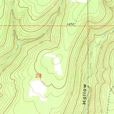 United States Geological Survey Brushy, OK (1973, 24000-Scale) digital map