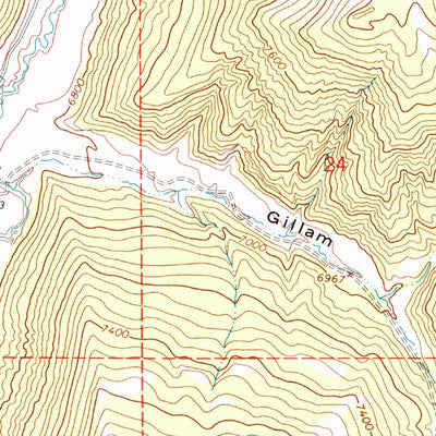 United States Geological Survey Brushy Point, CO (1964, 24000-Scale) digital map