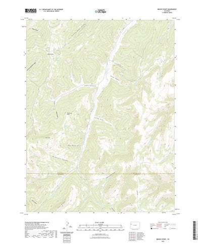United States Geological Survey Brushy Point, CO (2022, 24000-Scale) digital map