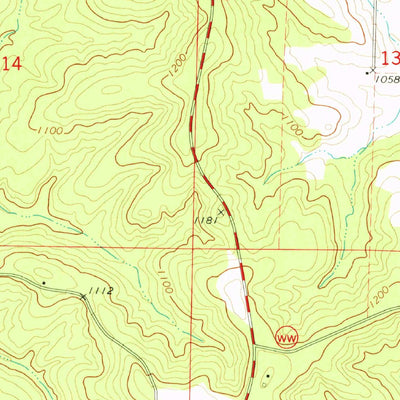 United States Geological Survey Brushyknob, MO (1973, 24000-Scale) digital map