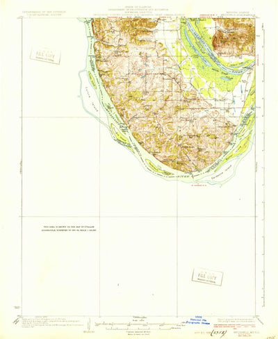 United States Geological Survey Brussels, IL-MO (1931, 62500-Scale) digital map