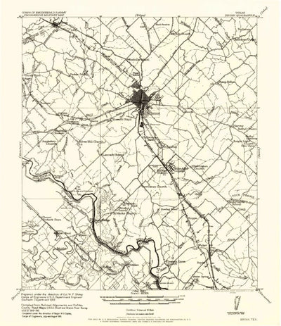 United States Geological Survey Bryan, TX (1956, 62500-Scale) digital map