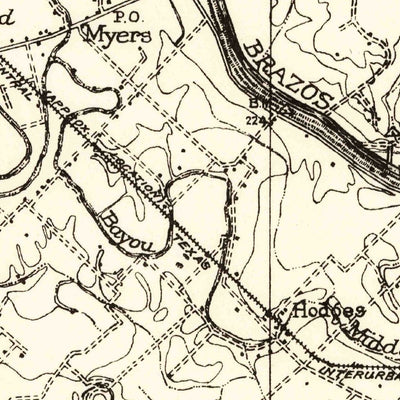 United States Geological Survey Bryan, TX (1956, 62500-Scale) digital map