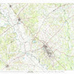 United States Geological Survey Bryan, TX (1993, 100000-Scale) digital map