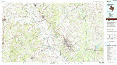 United States Geological Survey Bryan, TX (1993, 100000-Scale) digital map