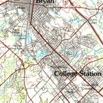 United States Geological Survey Bryan, TX (1993, 100000-Scale) digital map