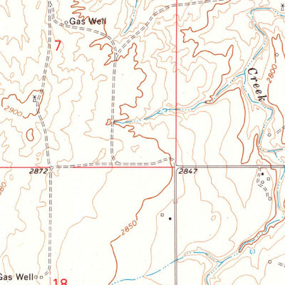 United States Geological Survey Bryans Corner SW, OK (1973, 24000-Scale) digital map