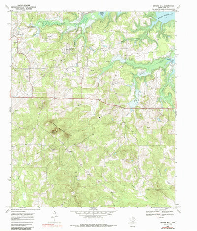 United States Geological Survey Bryans Mill, TX (1969, 24000-Scale) digital map