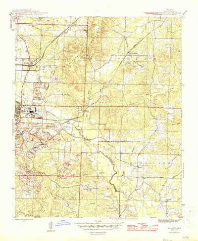 United States Geological Survey Bryant, AR (1944, 31680-Scale) digital map