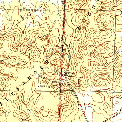 United States Geological Survey Bryant, AR (1944, 31680-Scale) digital map