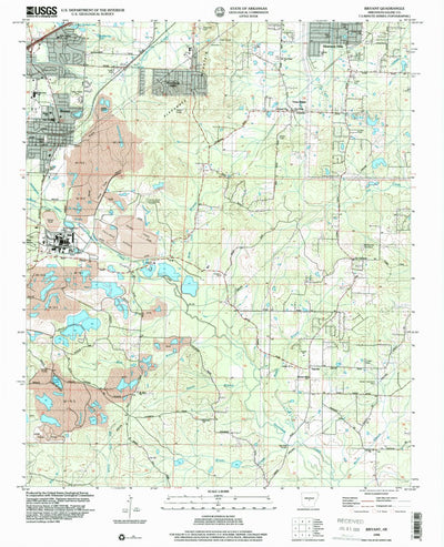 United States Geological Survey Bryant, AR (1994, 24000-Scale) digital map