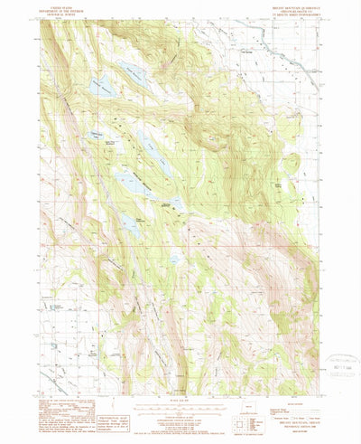 United States Geological Survey Bryant Mountain, OR (1988, 24000-Scale) digital map