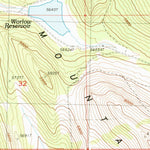 United States Geological Survey Bryant Mountain, OR (1988, 24000-Scale) digital map